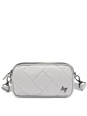 Coupe XL Matte Luxe VL Convertible Crossbody Bag in Silver NEW